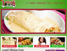 Tablet Screenshot of lozanosmexican.com